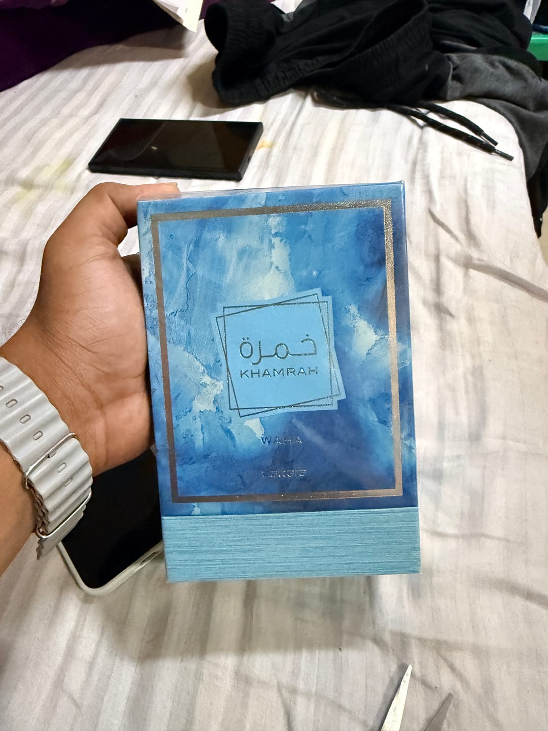 Customer photo review of Lattafa Khamrah Waha Eau De Parfum For Unisex