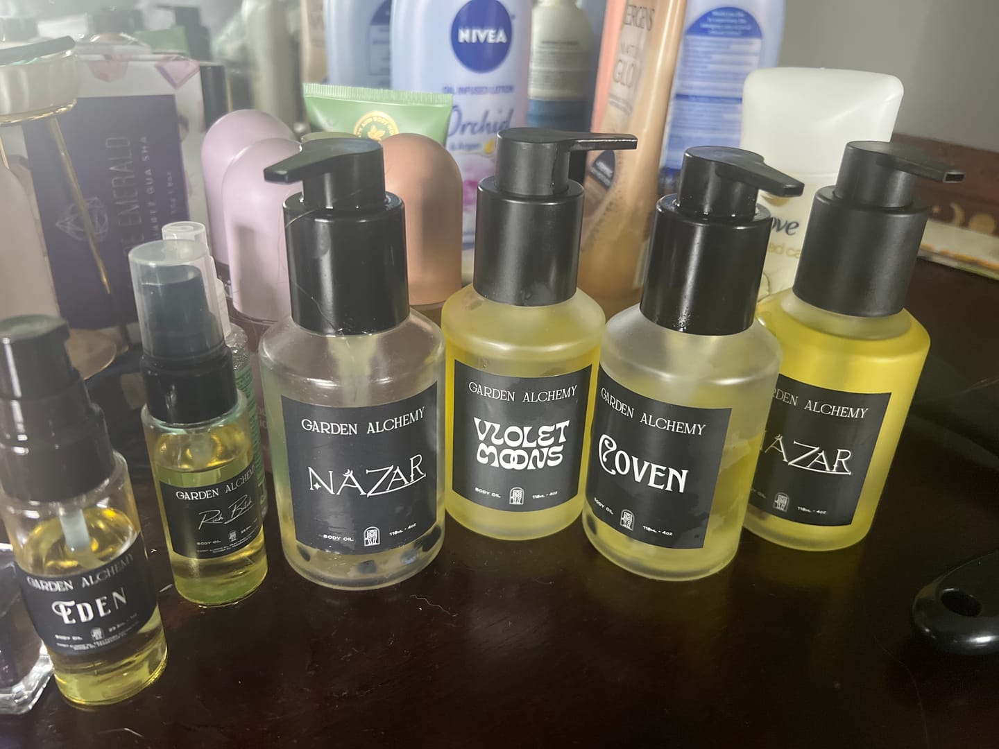 Customer photo review of VIOLET MOONS BODY OIL