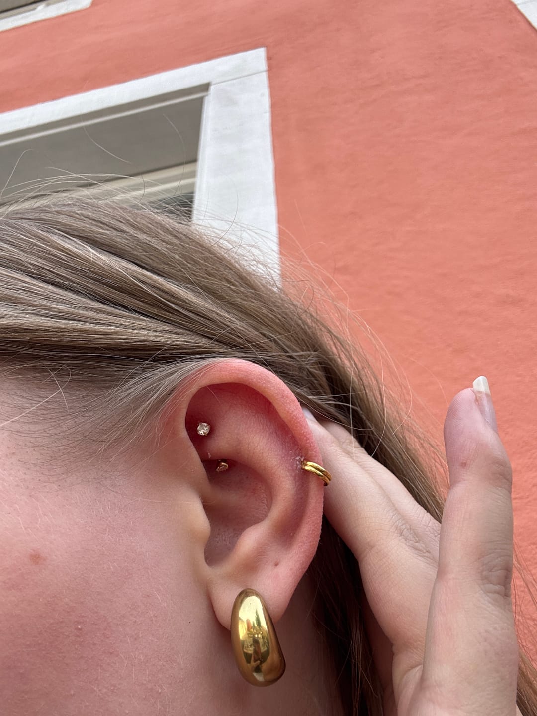 Customer photo review of Britney Rook Piercing | Titan