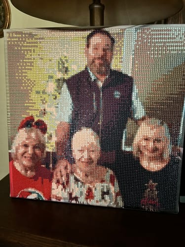 Customer photo review of Diamond Painting - Custom Photo