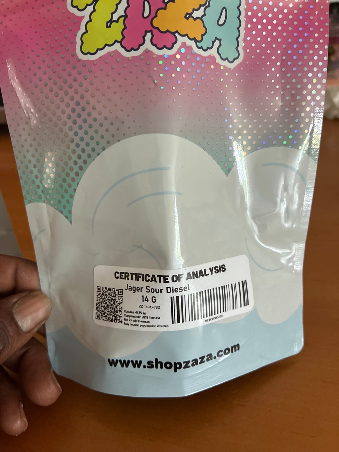 Customer photo review of Jager Sour Diesel - 14 Grams - Sativa