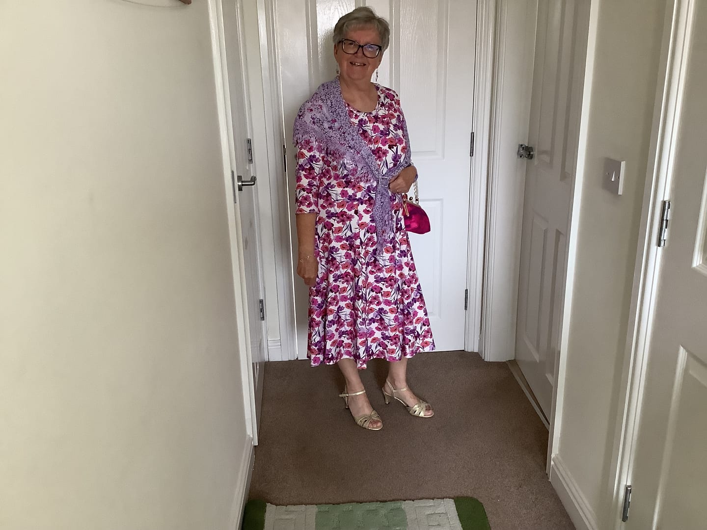 Customer photo review of Bright Florals Cotton Jersey Fabric