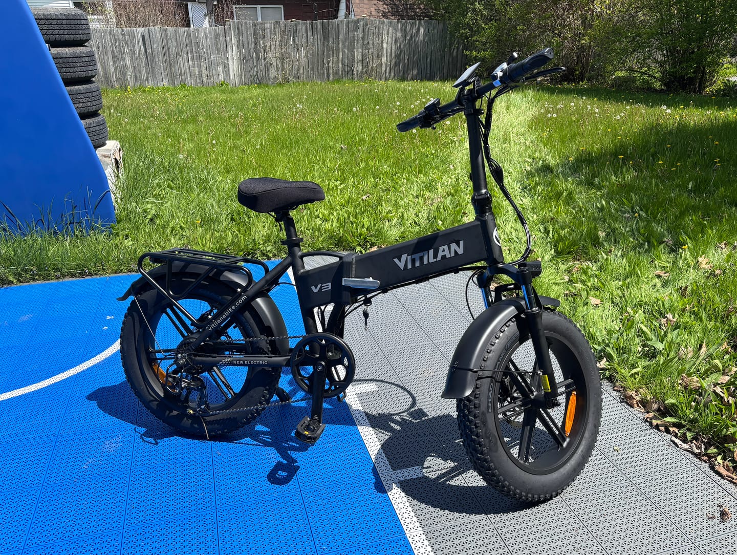 Customer photo review of V3 2.0 Folding Fat Tires Adult All Terrain Electric Bike