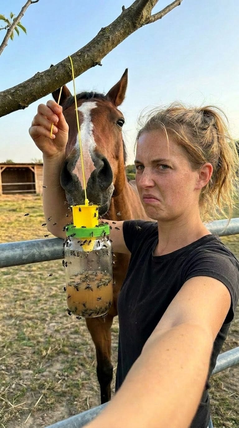 Customer photo review of HorseSafe LiquidTrap – Schluss mit Fliegenstress auf deinem Hof