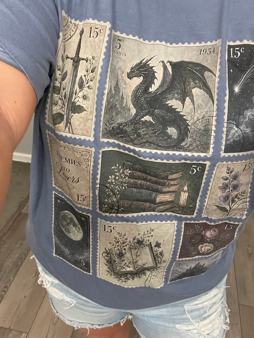 Customer photo review of Fantasy Stamps Comfort Colors Shirt | Unique Gift for Fantasy Lovers