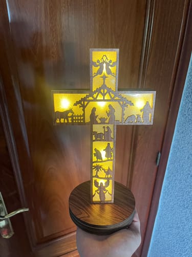 Customer photo review of Lámpara Cristiana Artesanal