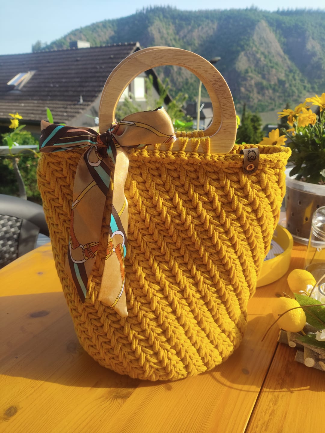 Customer photo review of CrochetPark™  Elegant granny Crochet Bag DIY Kit