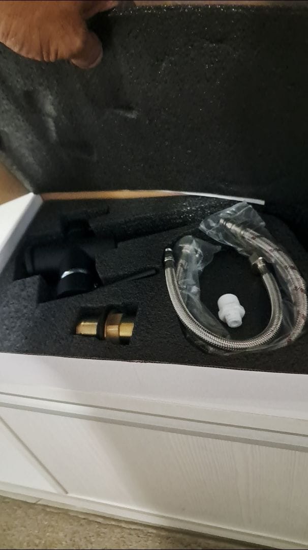 Customer photo review of Torneira Para Cozinha Gourmet Monocomando Com Filtro Royal Safira
