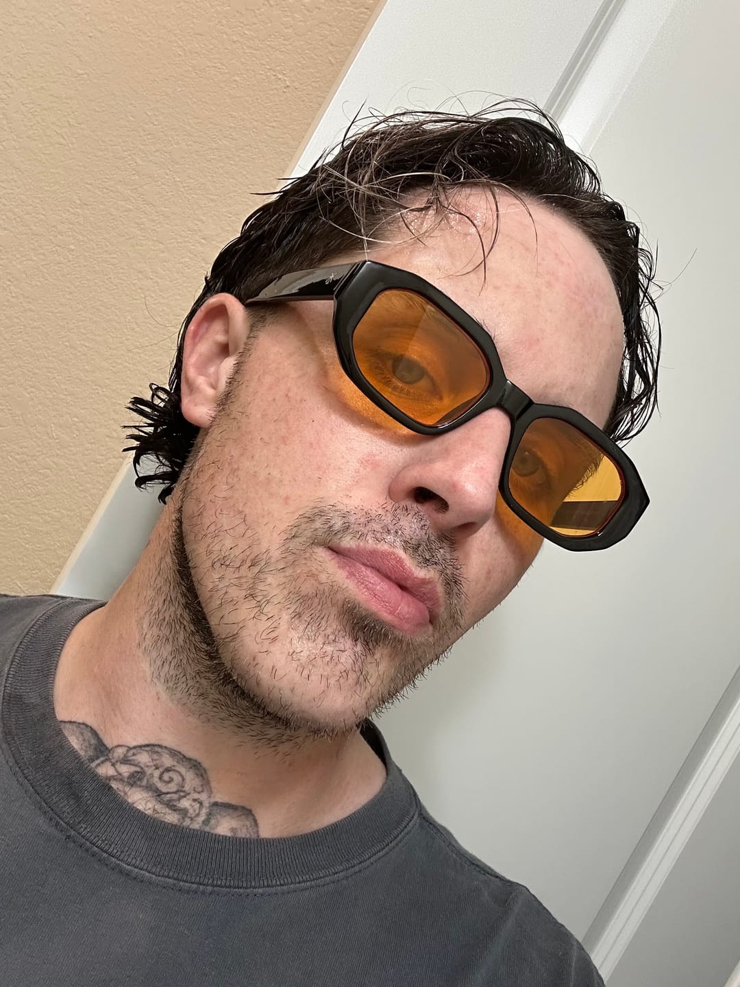 Customer photo review of BLOOD MOON BLUE LIGHT BLOCKERS