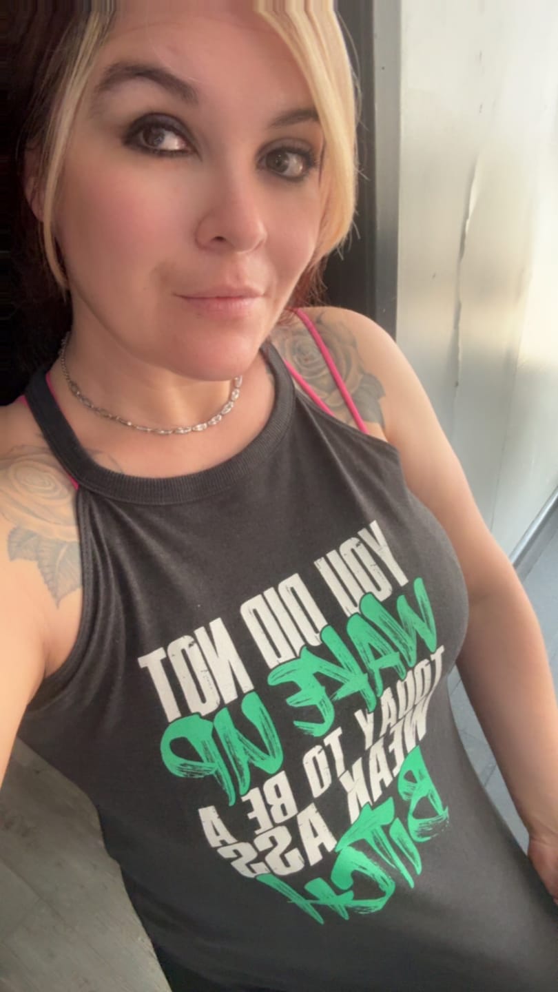 Customer photo review of You Did Not Wake Up... Rocker Tank