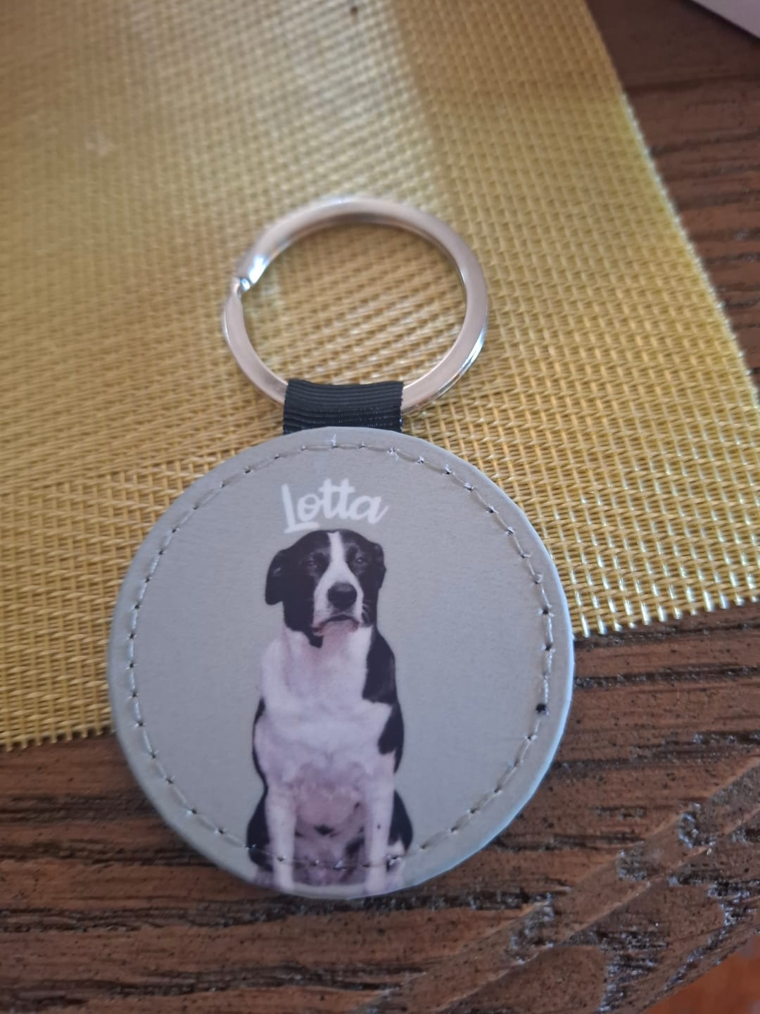 Customer photo review of Personalisierter Schlüsselanhänger - Haustierportrait