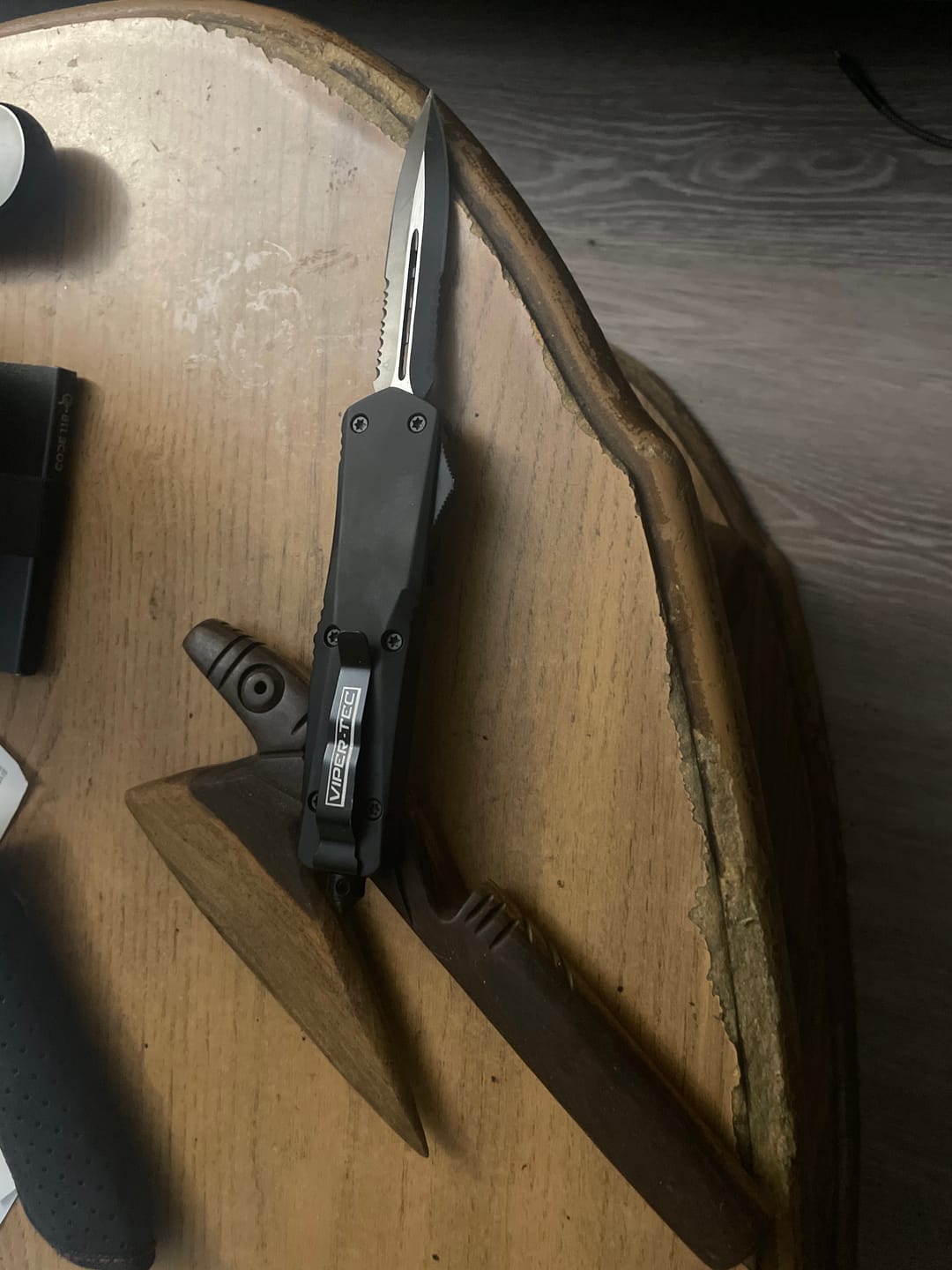 Customer photo review of Black Ghost OTF Knife (Multiple Blade Styles Available)