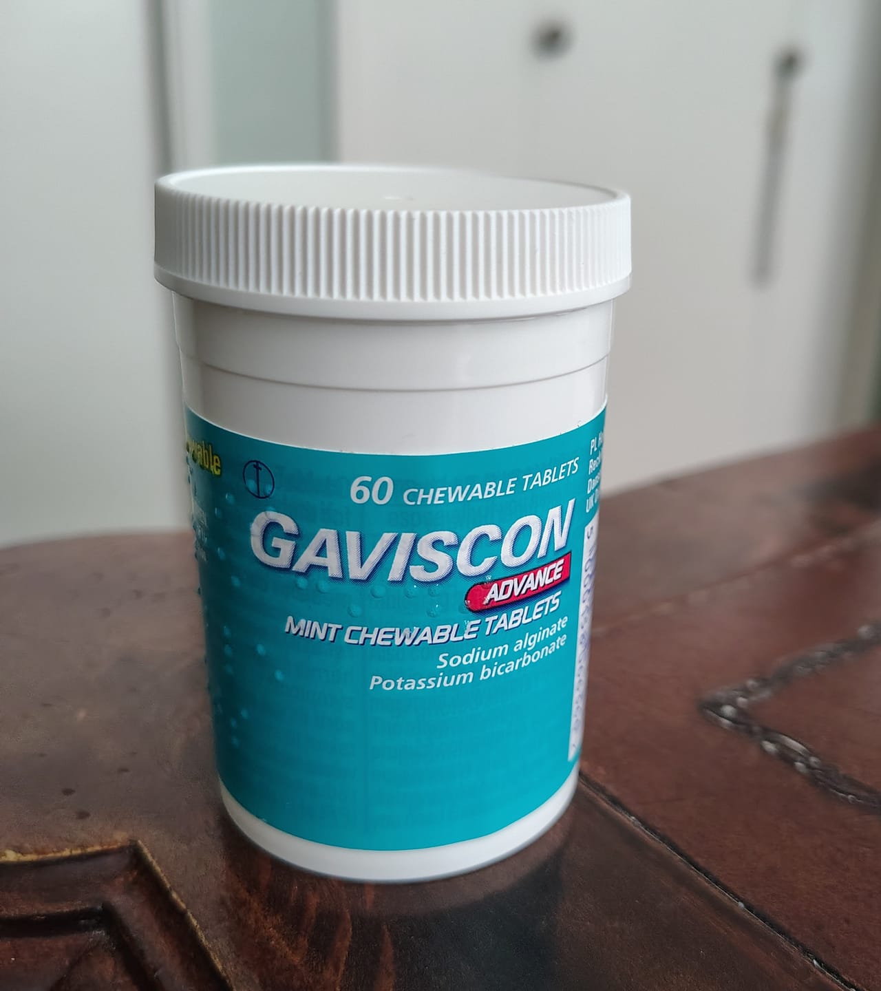 Customer photo review of Gaviscon Advance Mint Chewable Tablets 60 Tablets