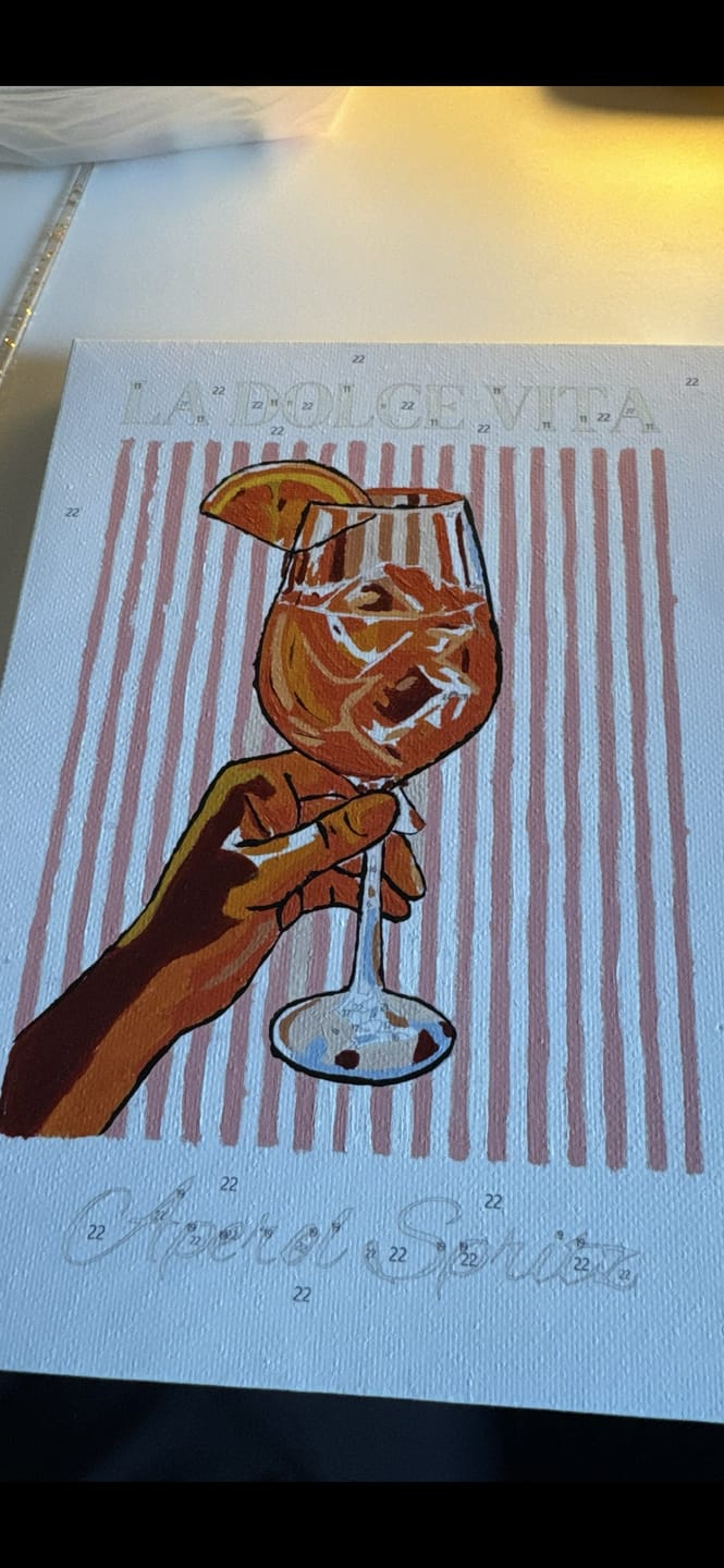 Customer photo review of 6 Mini Paintings - Italian ''Dolce Vita'' Set