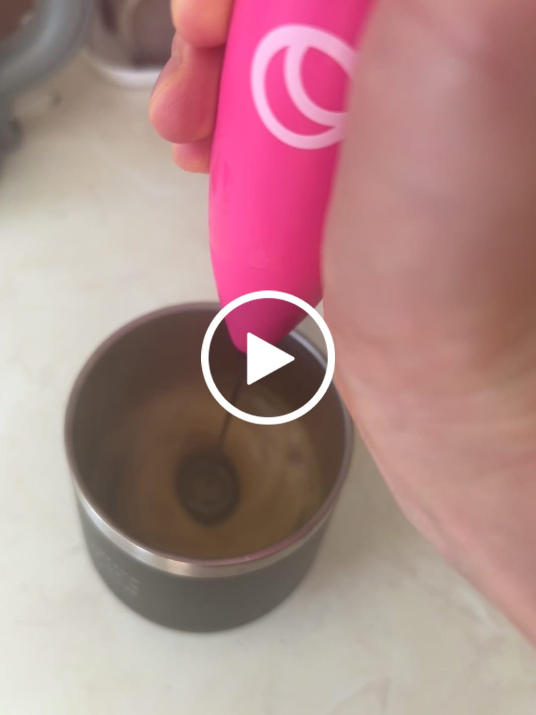 Customer video review of Fancy Pink Frother