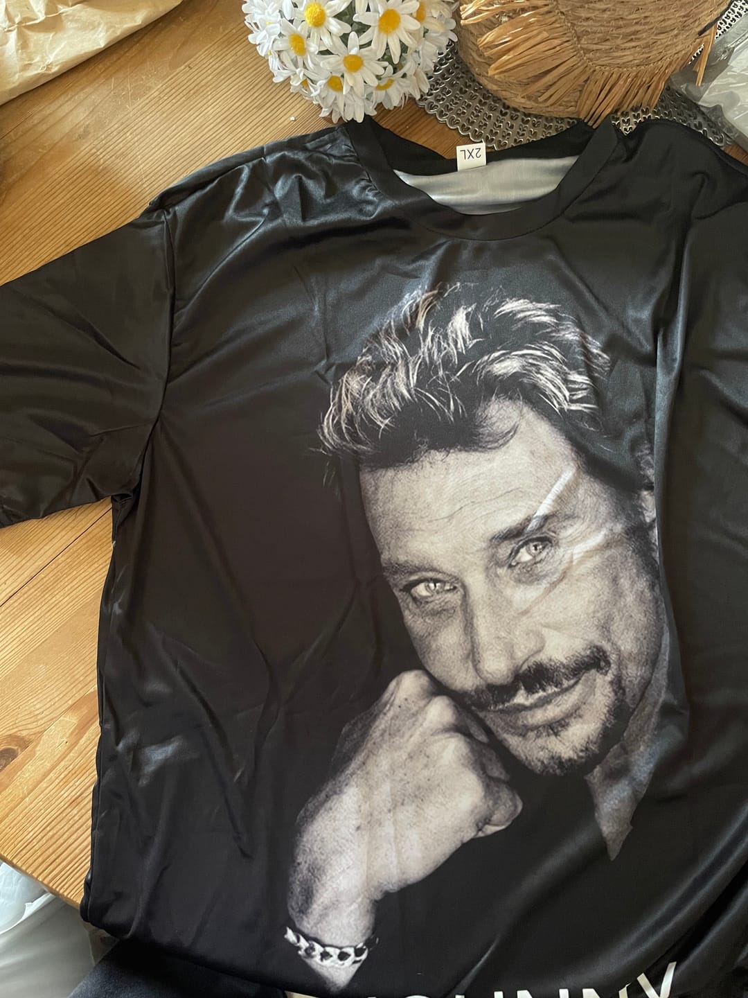 Customer photo review of Tee-shirt Johnny Hallyday modèle 4