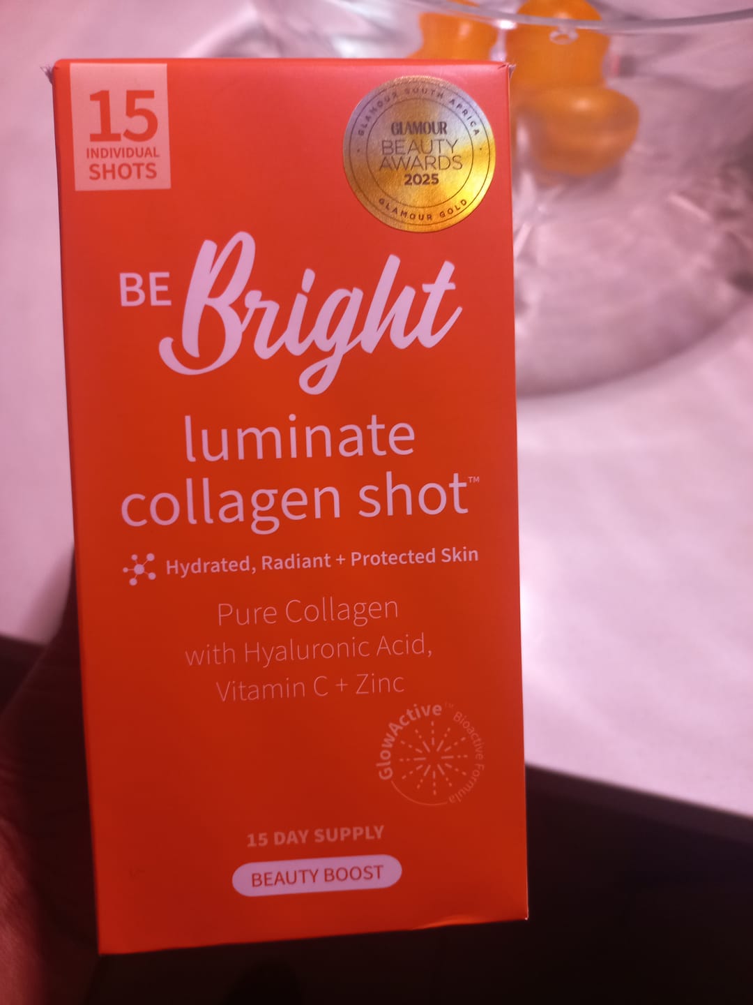 Customer photo review of LUMINATE 10g SHOT - 15 DAY SUPPLY