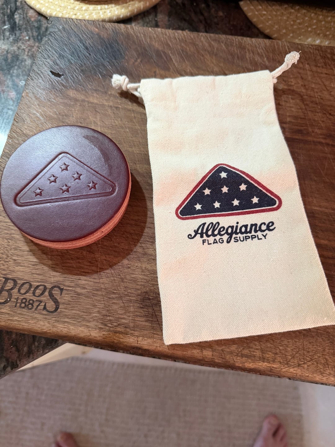 Customer photo review of American Pride Coasters