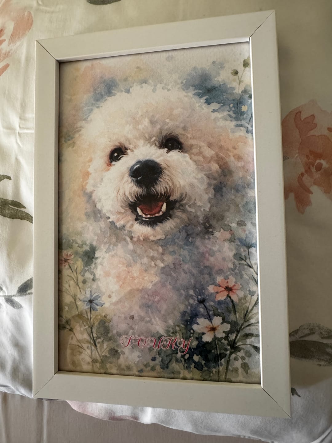 Customer photo review of Aquarelle - Poster personnalisé