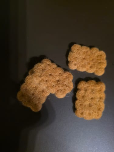 Customer photo review of Felt Biscuits Crackers (Set of 2)