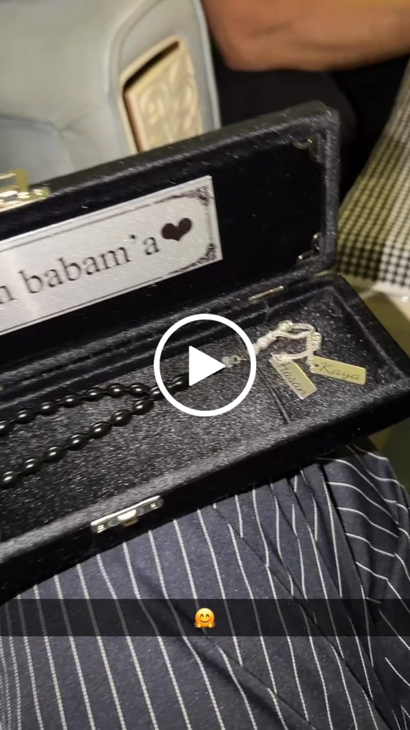 Customer video review of Kehribar Tesbih / Sikma Gebetskette Namen Gravur mit Box