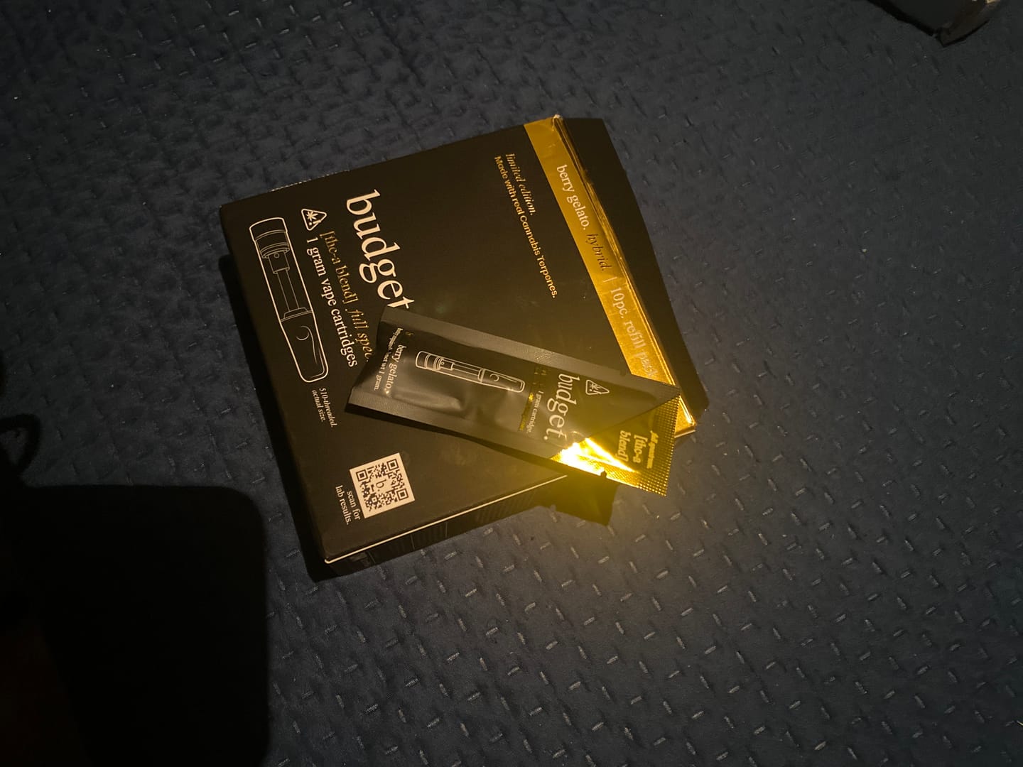 Customer photo review of 1 Gram THCA Full Spectrum Vape Cartridge | Berry Gelato - Hybrid