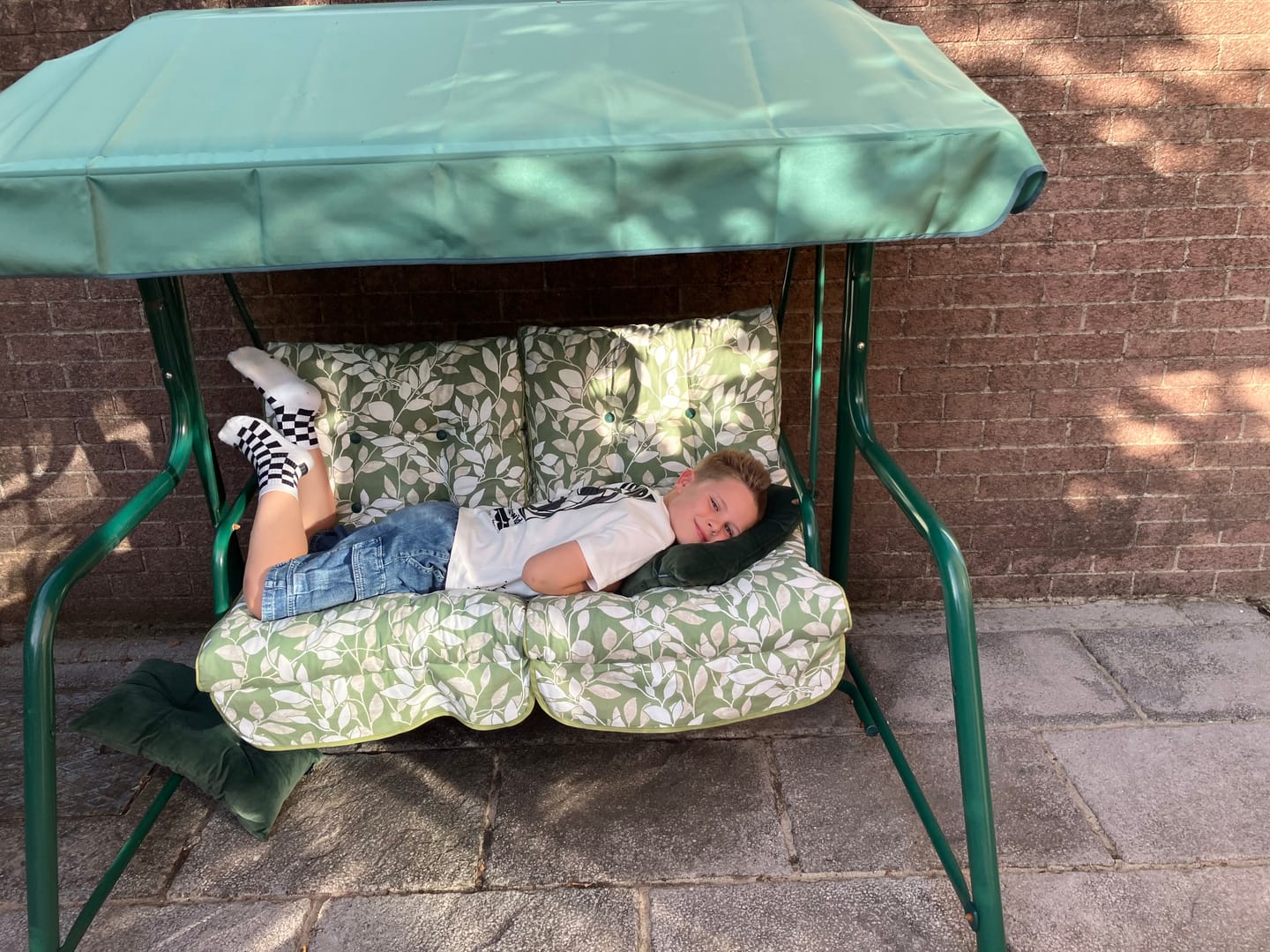 Customer photo review of Vienna 2 Seater Hammock Replacement Canopy - Textilene Fabric