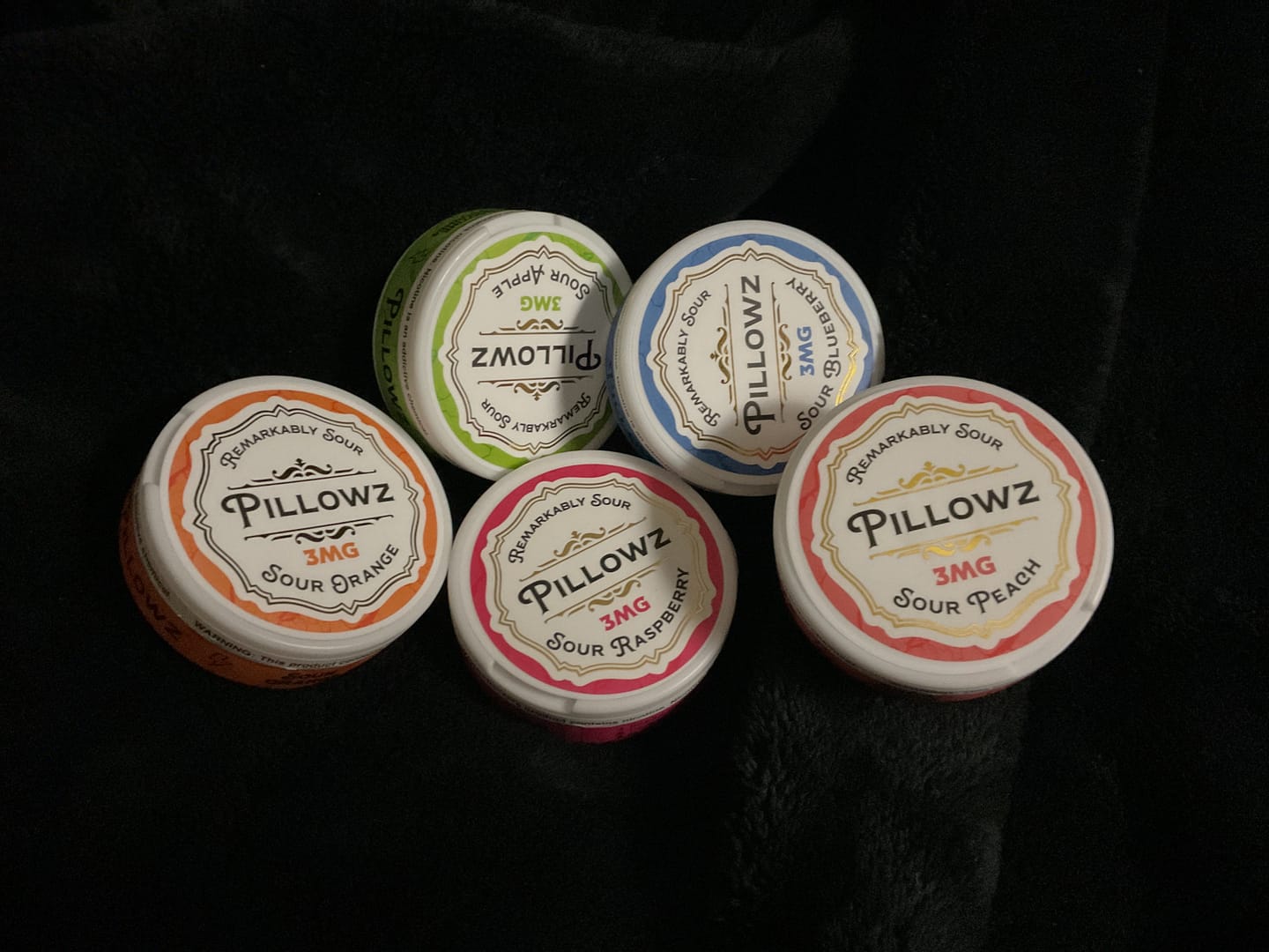 Customer photo review of Sour Pouches 5-Can Multi Flavor Pack