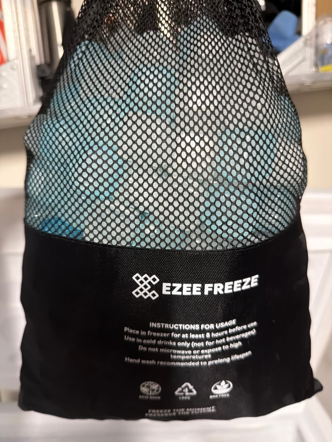 Customer photo review of Mega Freeze Blue Ice - 5kg Black Bag