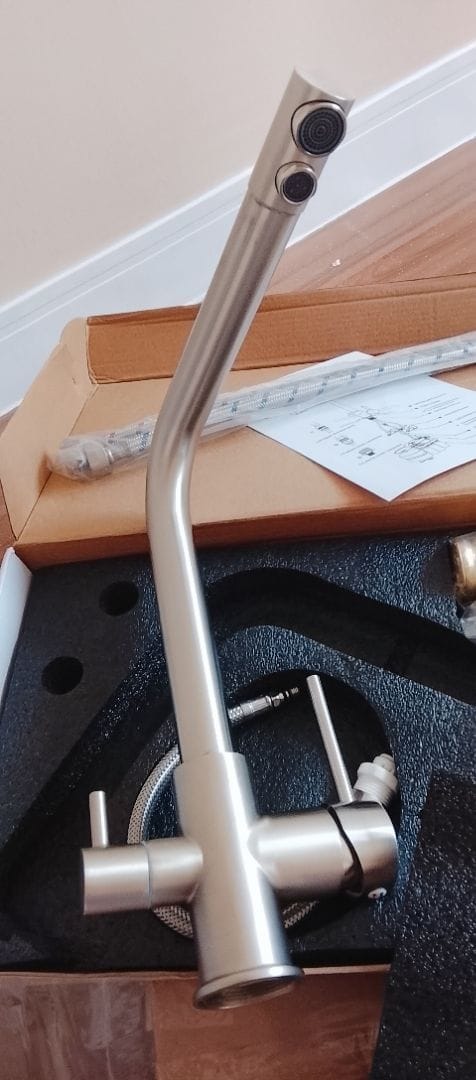 Customer photo review of Torneira Para Cozinha Gourmet Monocomando Com Filtro Royal Safira