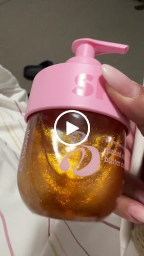Customer video review of Shimmering Body Oil Glazed Strawberry Butter Cream