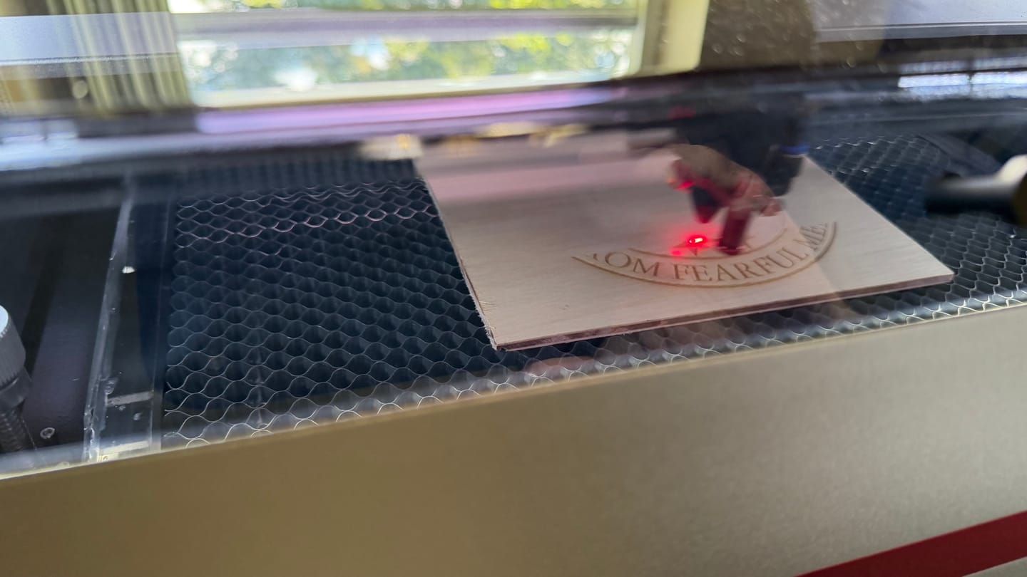 Customer photo review of Bundle Sale | Monport Reno45 Pro Vision 45W Desktop CO2 Laser Engraver & Cutter (16" X 12") with 8MP HD Camera and Magnetic Assisted Focus