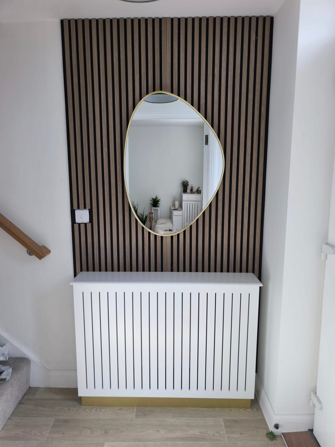 Customer photo review of Premium Acoustic Slatted Wall Panel (Multiple Colours)