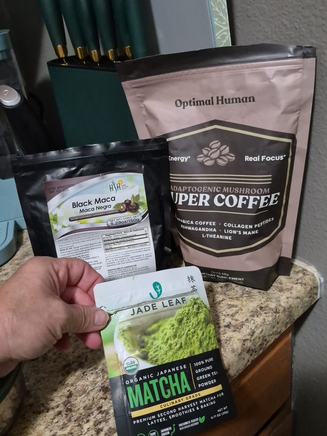 Customer photo review of Optimal Human Adaptogenic Mushroom Super Coffee