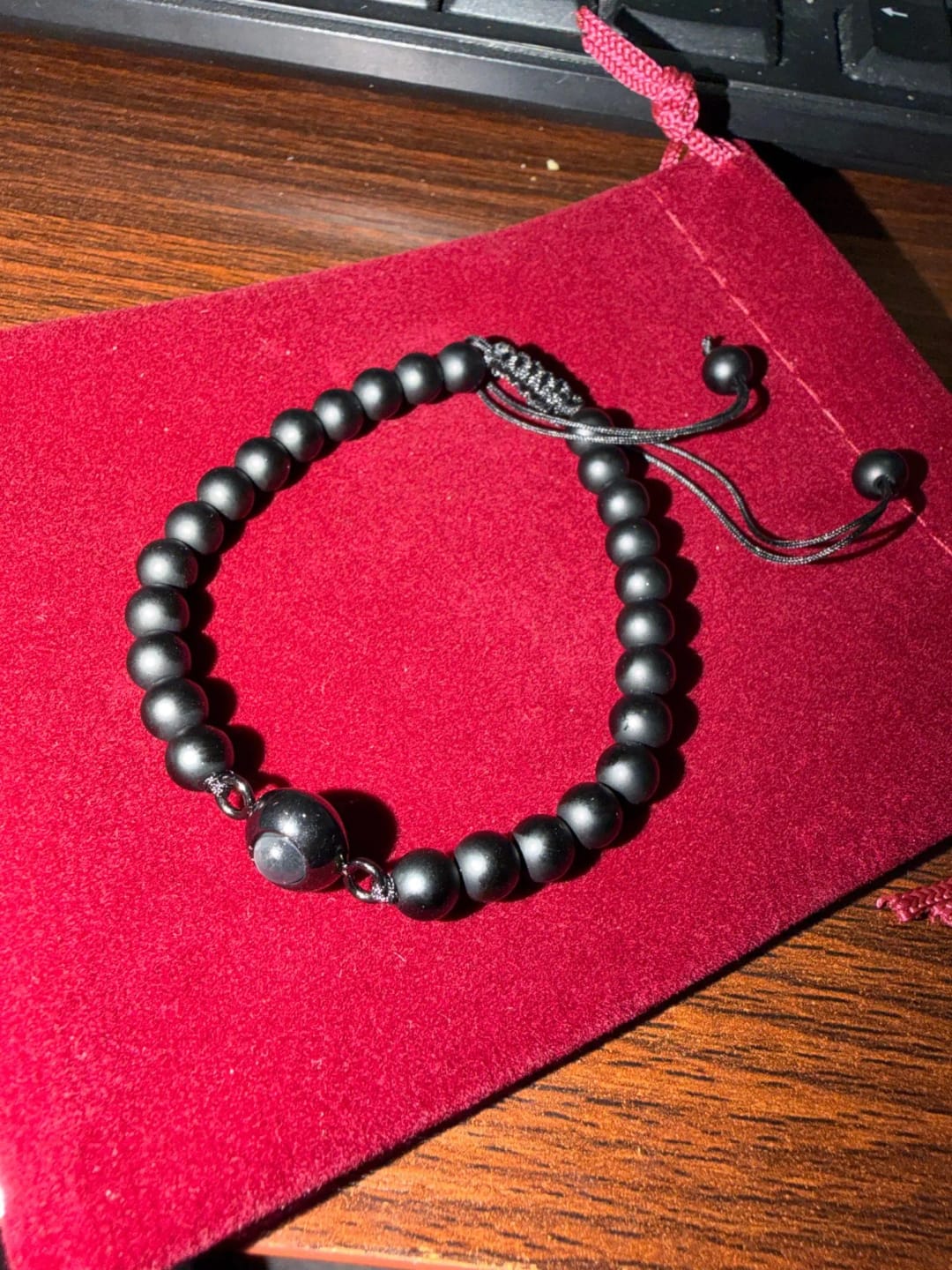 Customer photo review of Pulseras de perlas naturales con foto personalizada de proyección