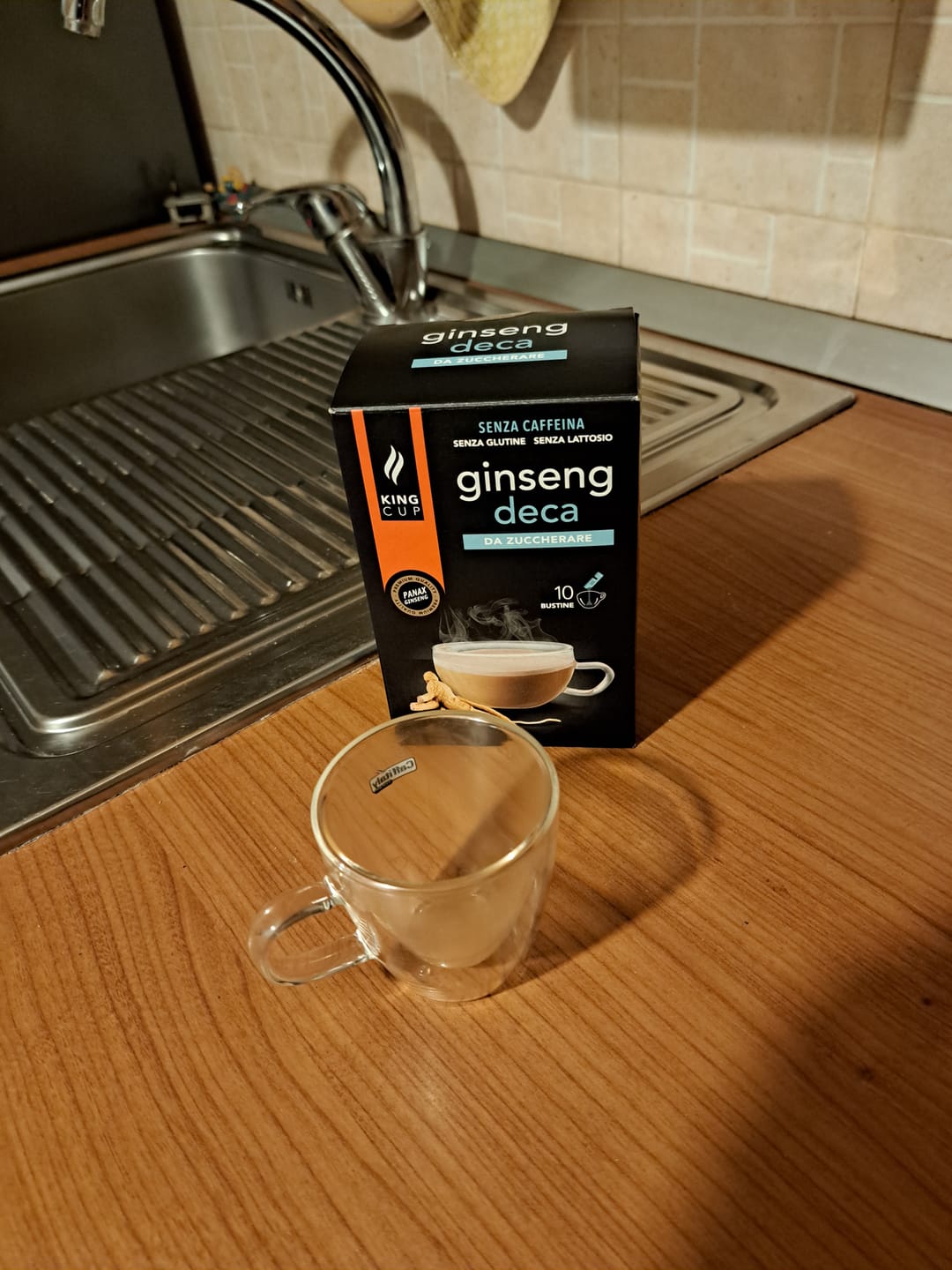 Customer photo review of 120 bustine di Caffè al ginseng  Deca da zuccherare
