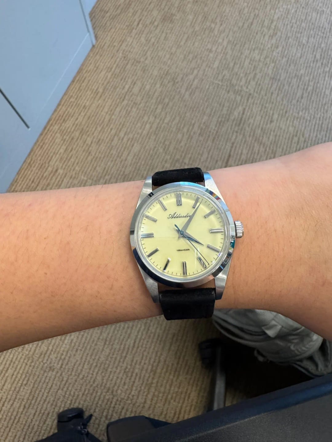 Customer photo review of Amazfit Leather Watch Strap Vintage Suede Quick Release - Handmade Stitching