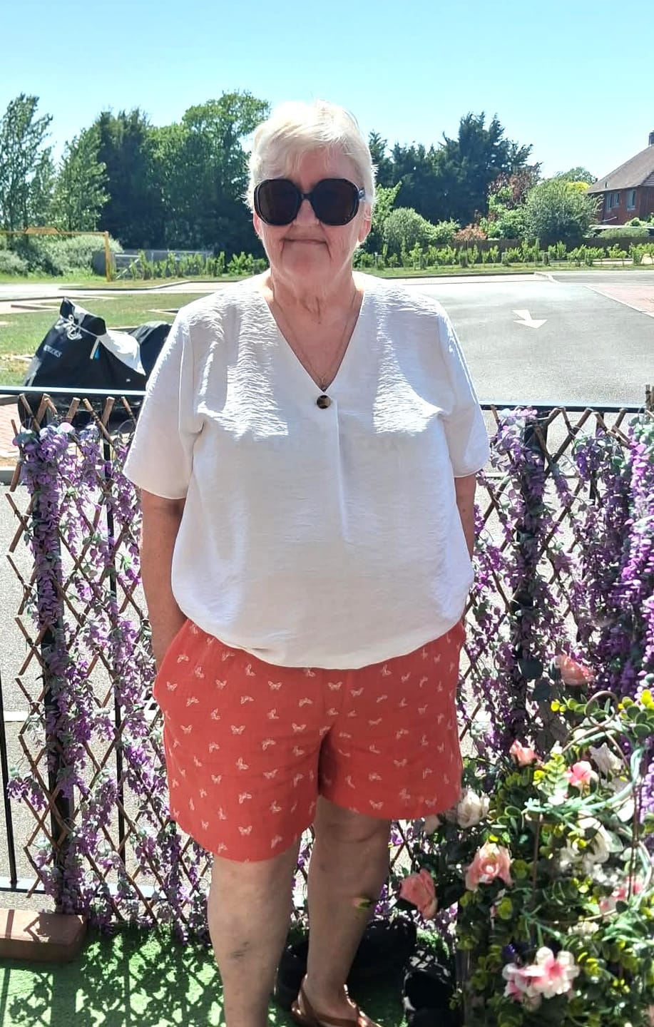 Customer photo review of All Over Butterflies Double Gauze Fabric