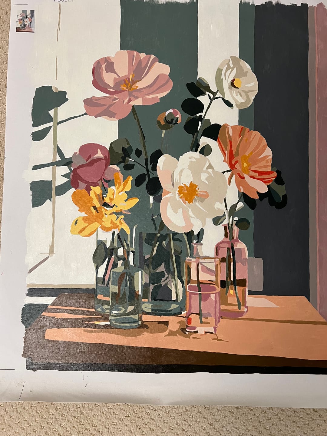 Customer photo review of Beauty in glass | Paint by Number