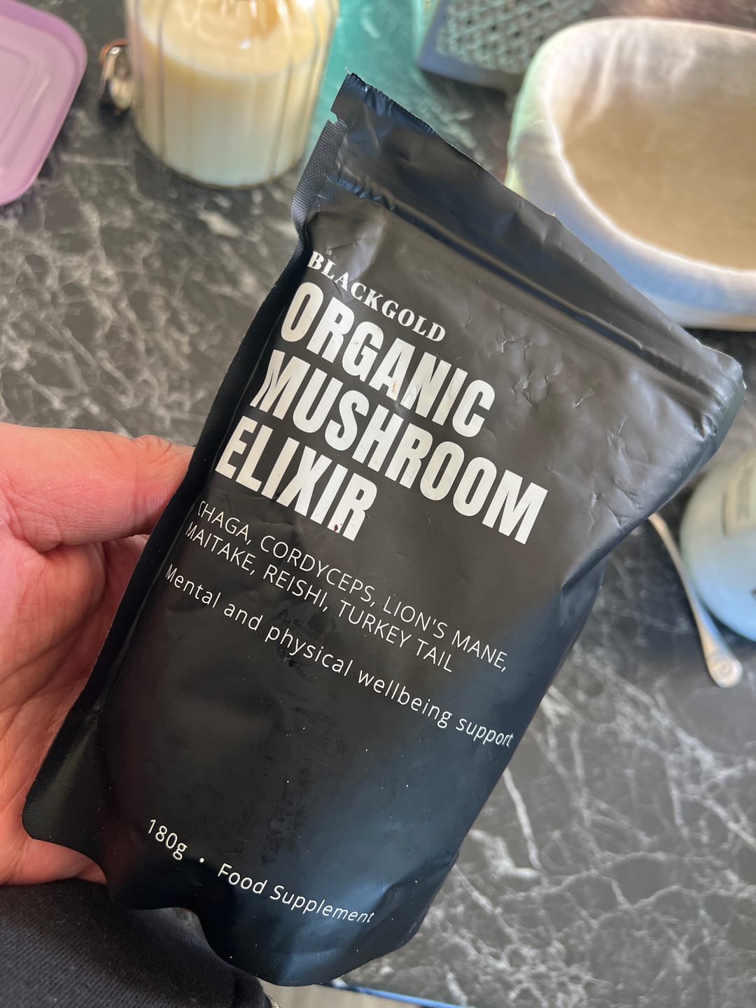 Customer photo review of Organic Mushroom Elixir Extract (90 Serving)