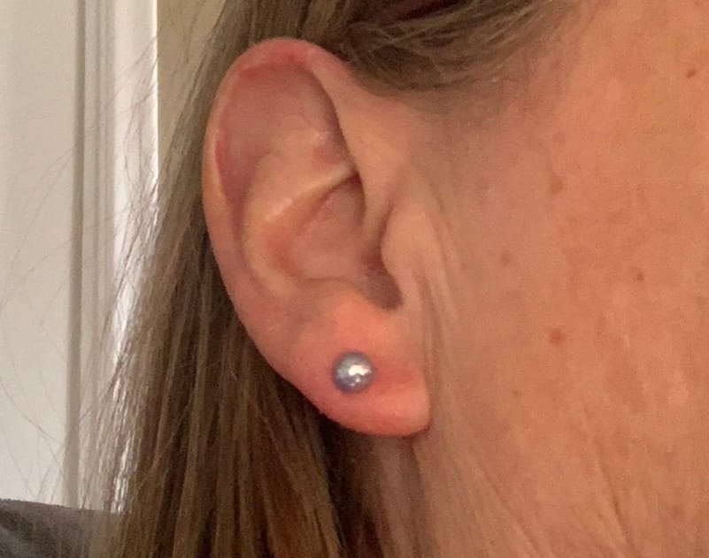 Customer photo review of Authentiques perles d'eau douce de type Baroques 5 mm