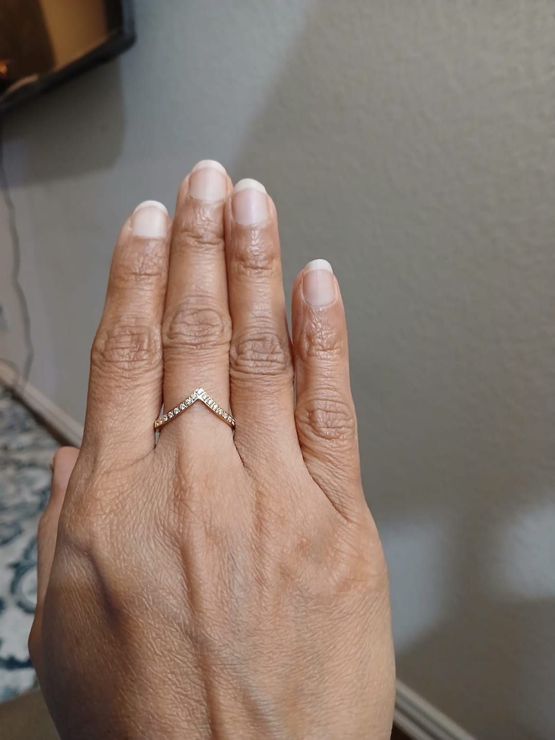 Customer photo review of Eternity Crown Crystal Ring