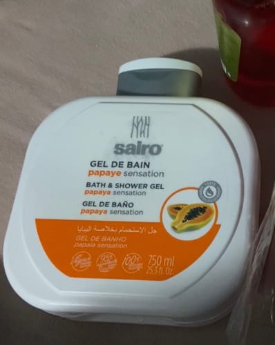 مراجعة بالصور من عميل لمنتج Sairo Shower Gel 750ml With Papaya
