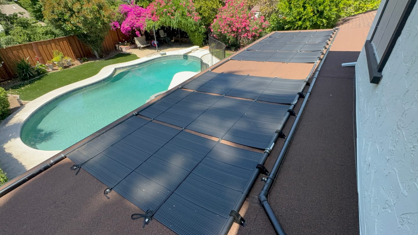 Customer photo review of SwimEasy High-Performance DIY Solar Pool Heater Kit - 15-20 Year Life Expectancy - Ultimate Combination of Performance & Durability
