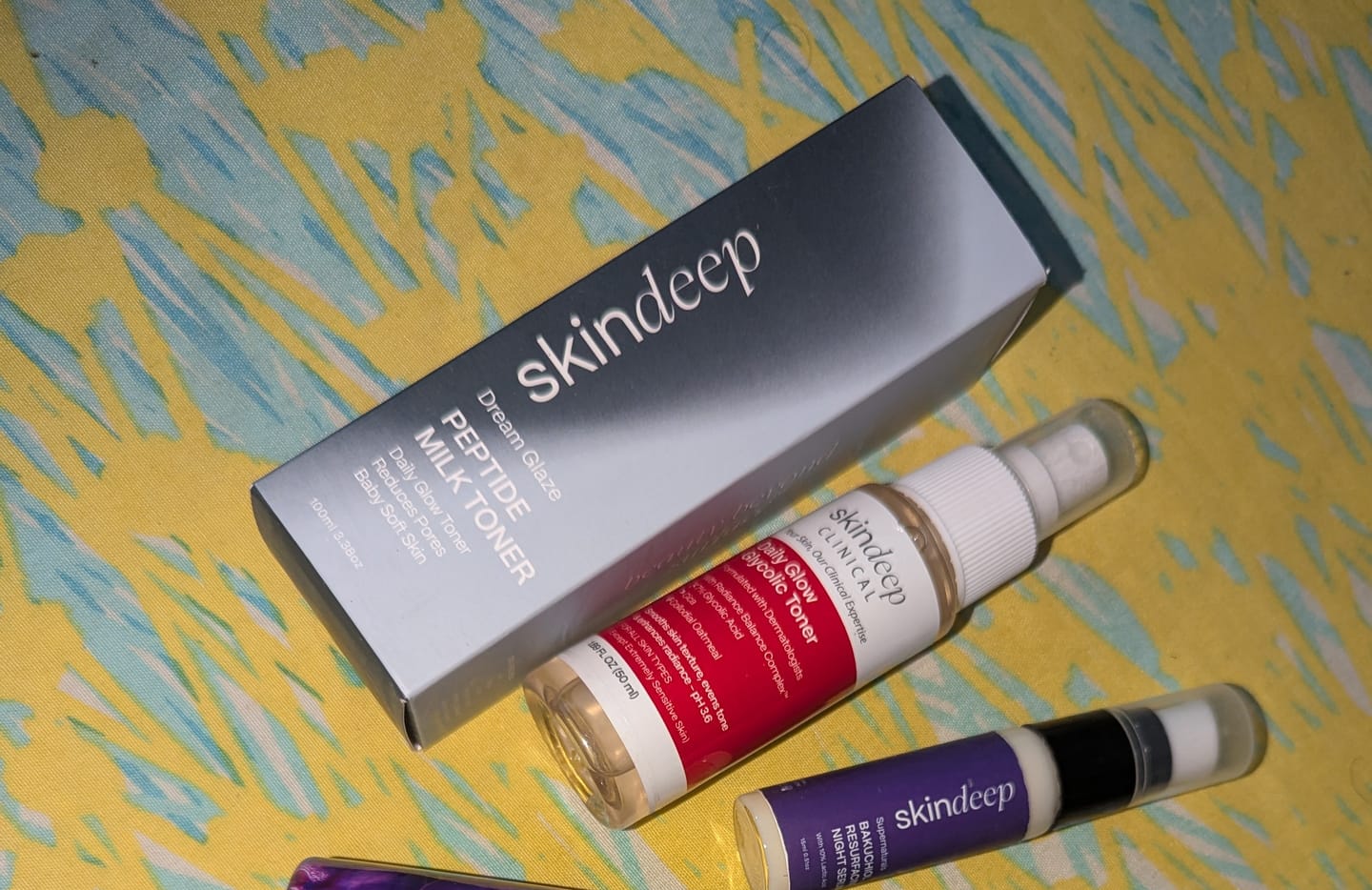 Customer photo review of Daily Glow Glycolic Toner
