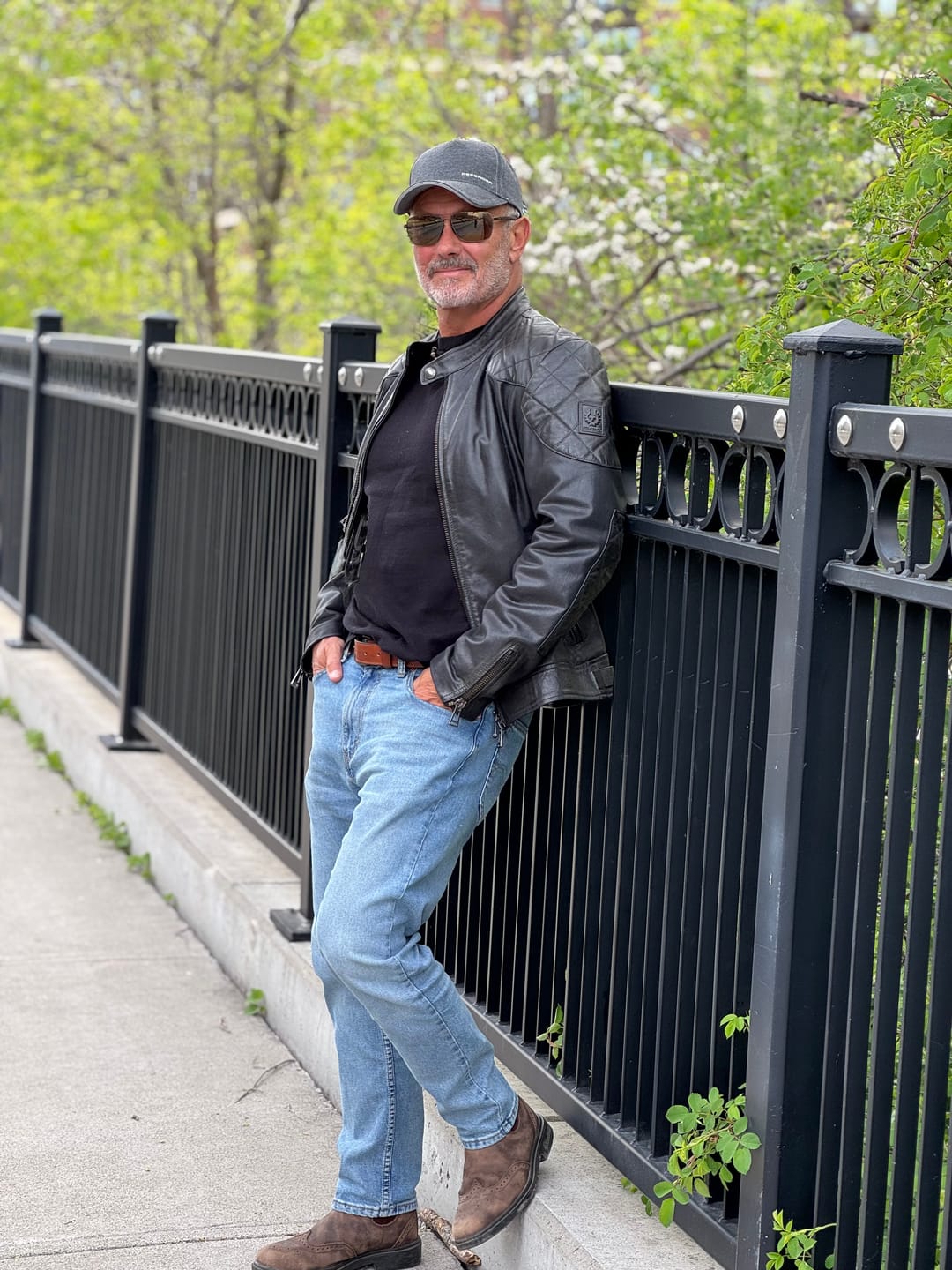 Customer photo review of The Voyager Belt - Stitched Full-Grain Distressed Leather Belt