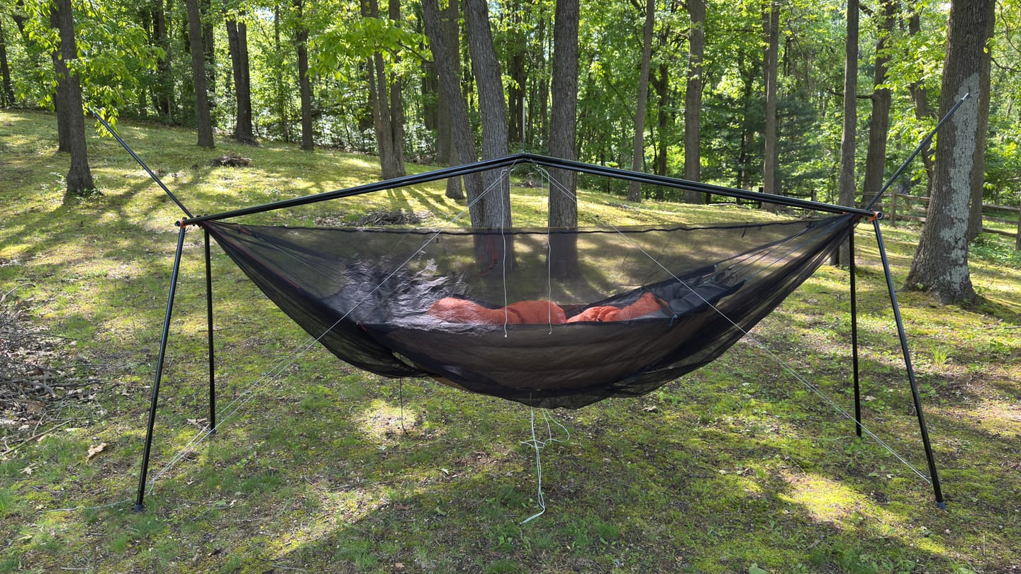 Customer photo review of Cricket 2.0 Hammock Stand (Bridge)
