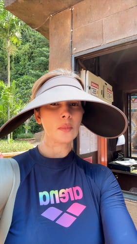 Customer photo review of Women's Ultra Wide Brim Bonnet-Style Visor UPF100+ BM563