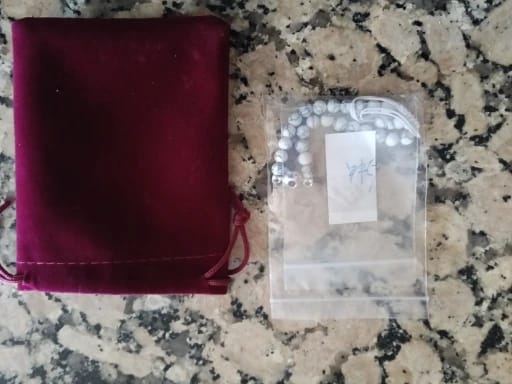 Customer photo review of Pulseras de perlas naturales con foto personalizada de proyección