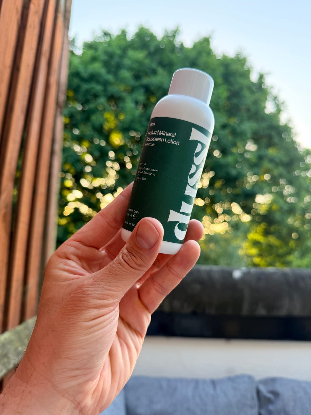 Customer photo review of Natural Mineral Sunscreen Lotion